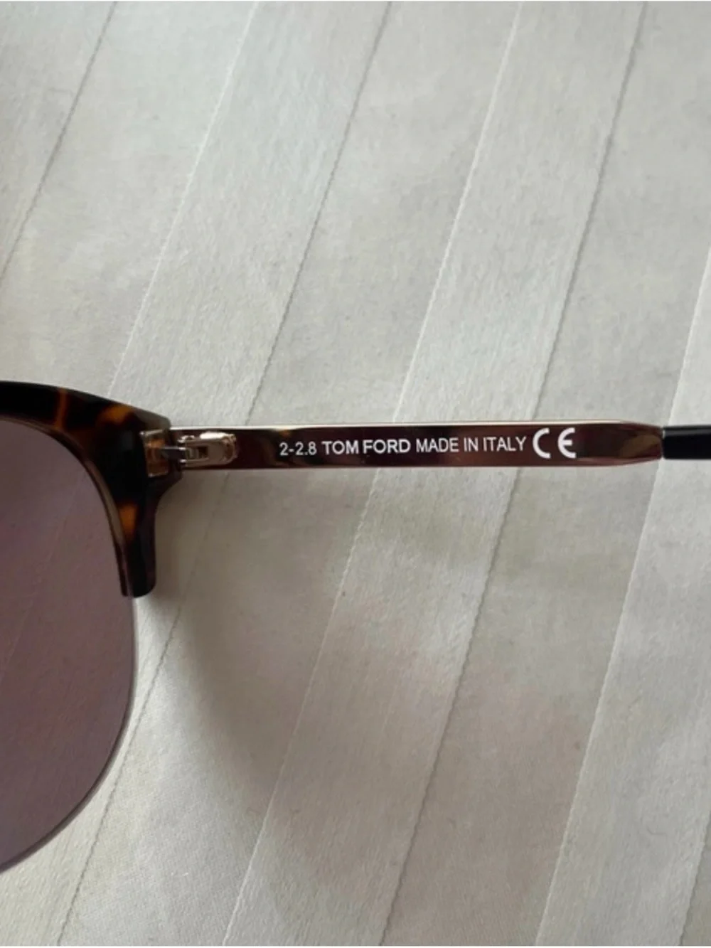 Tom Ford Tortoiseshell Frame Sunglasses with Brown Lenses - Picture 6 of 7